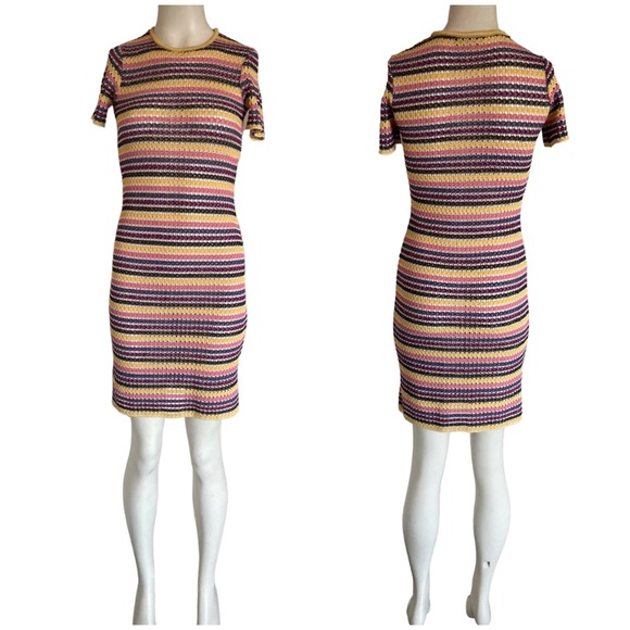 Missoni Sport Stripes Body-con Knit Dress Small - Picture 2 of 6